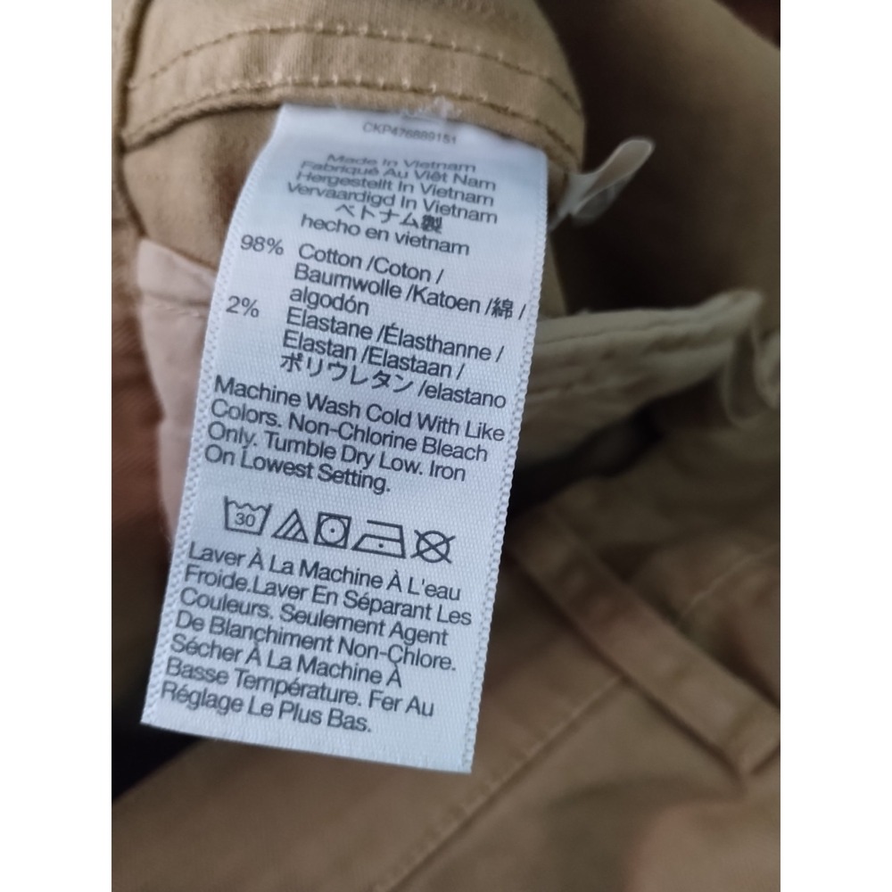 Madewell The Curvy Garment Dyed 90s Straight Cargo Pants Womens 27 Tan Boho - Picture 5 of 7